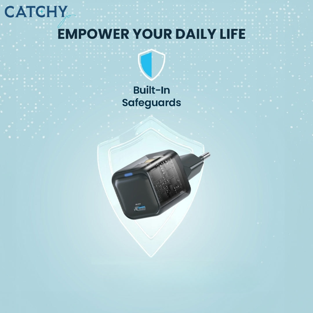 Powerology Ultra-Compact Gan PD Charger EU (20W)