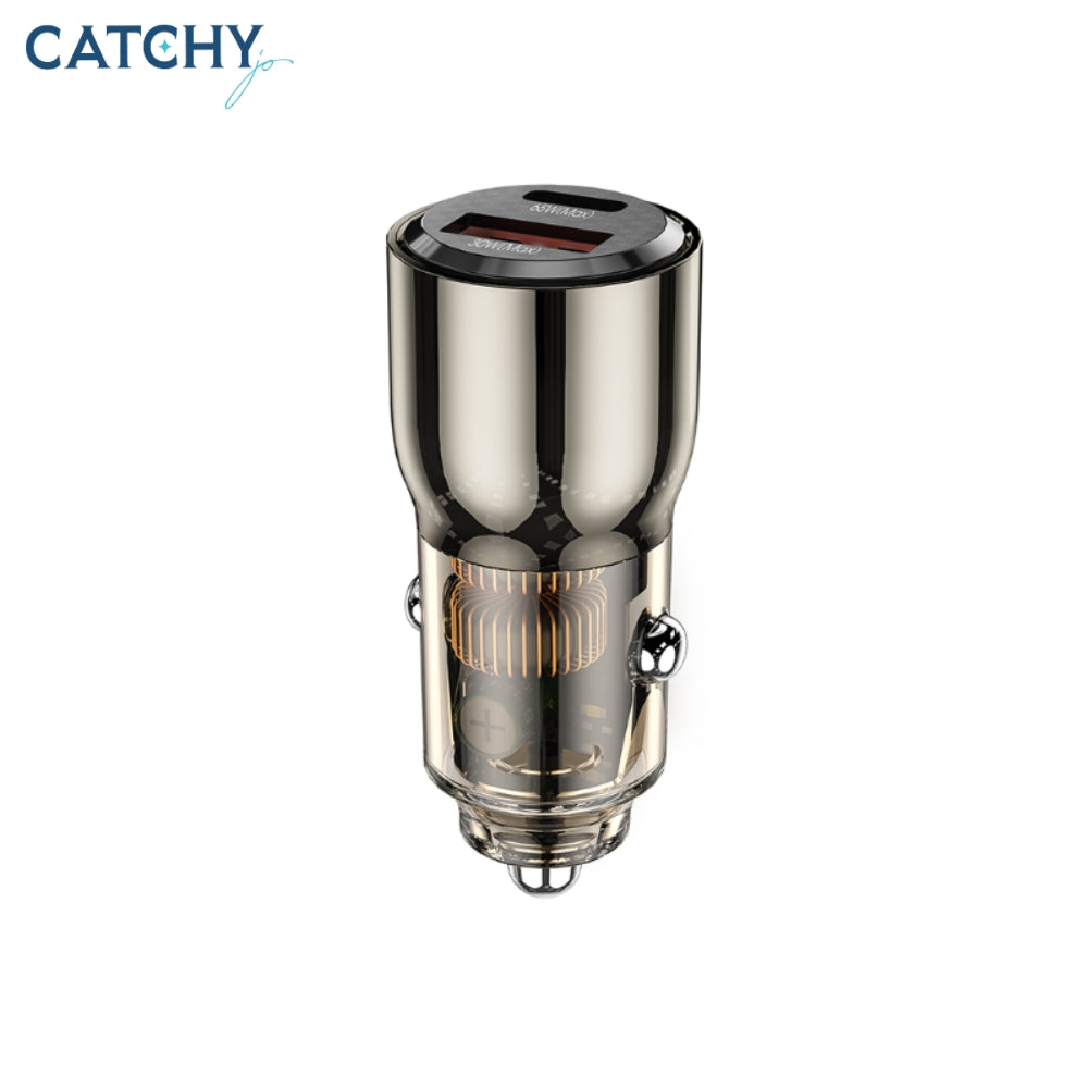 WiWU Fast Car Charger USB+Type-C (95W)