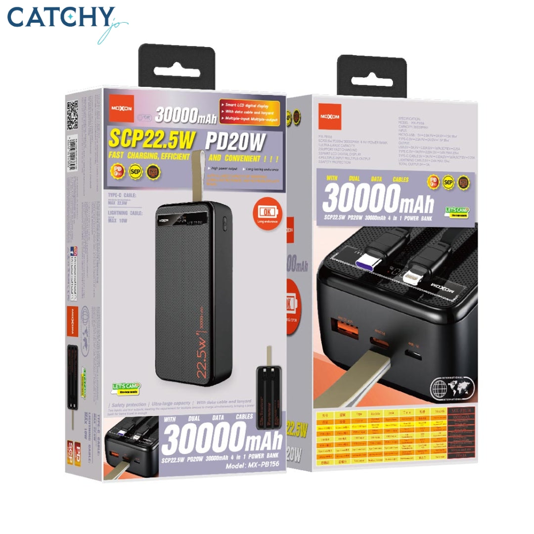 Moxom MX-PB156 Wired LCD Power Bank (30000mAh)