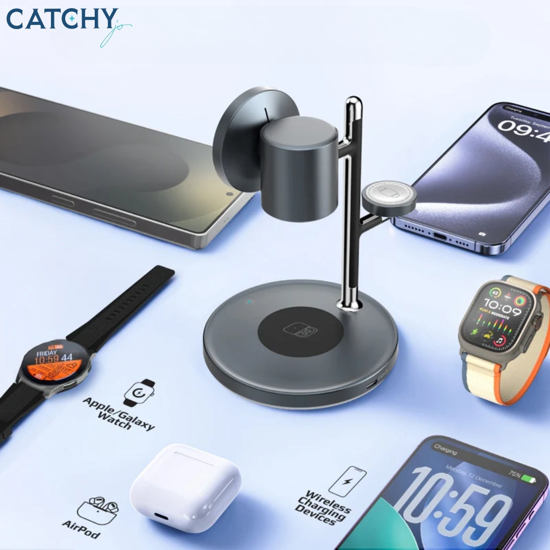 PROMATE Synergy-3 4-in-1 Wireless Charging Station