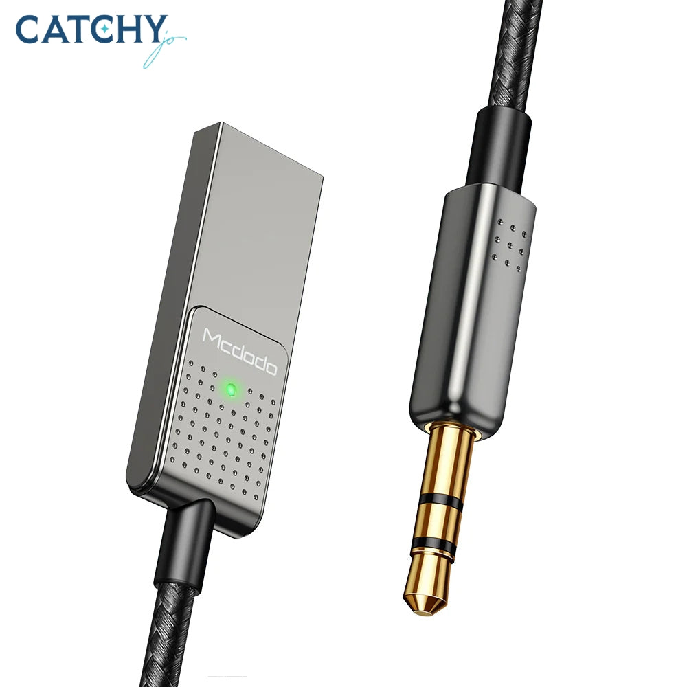 MCDODO CA-8700 USB To 3.5mm Aux Jack Audio Cable With Bluetooth