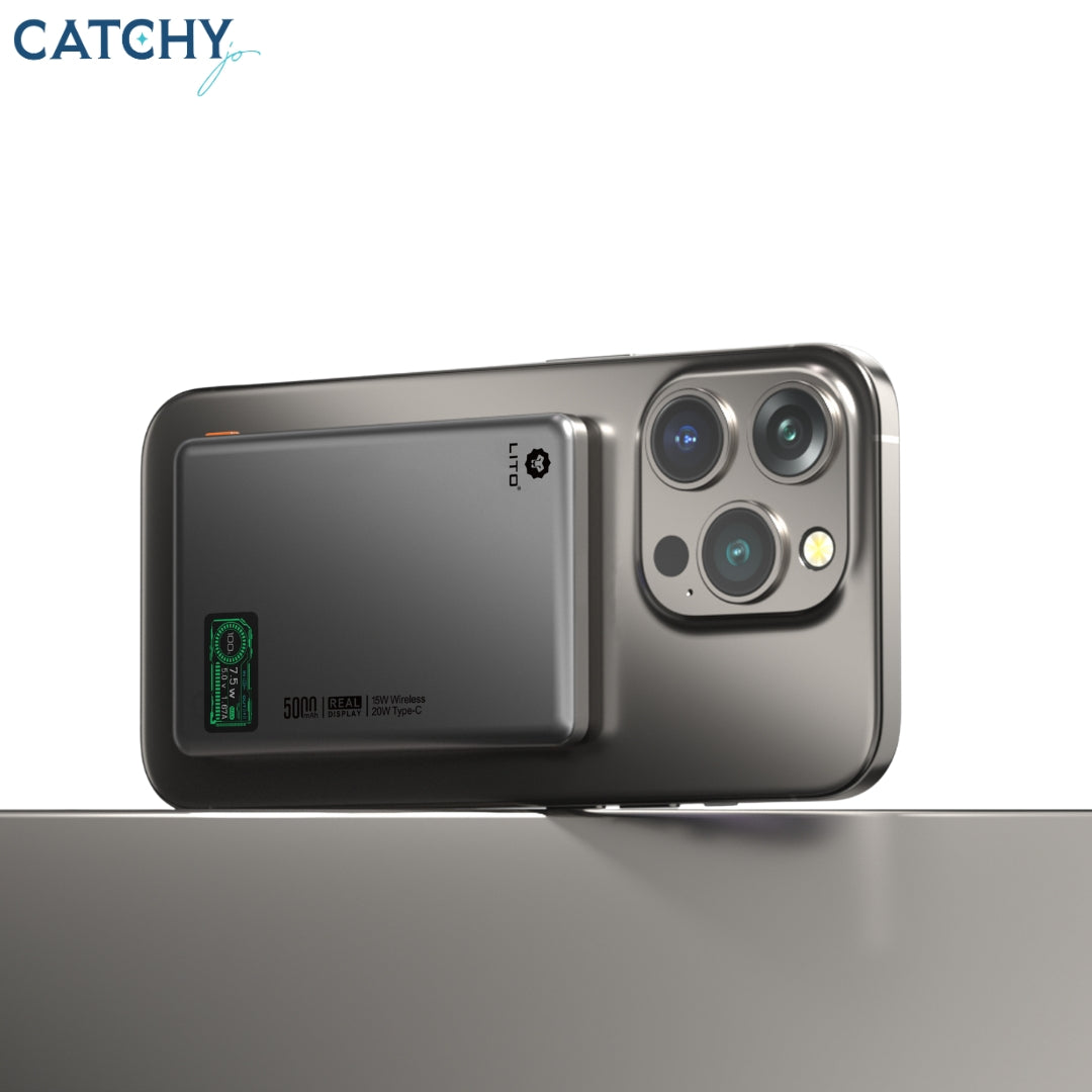 LITO LP09 Ultra Thin Magnetic Power Bank With Display