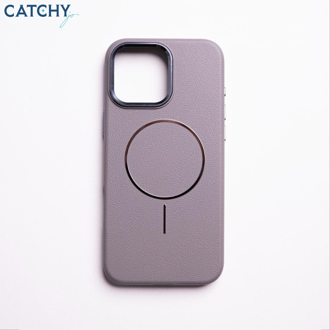 iPhone Plain Leather Case With MagSafe