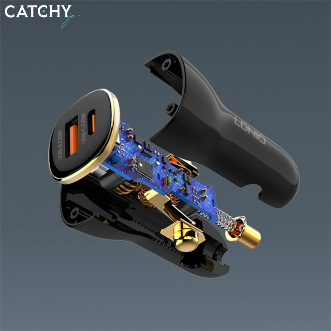 LDNIO C103 PD QC Super Fast Car Charger (60W)