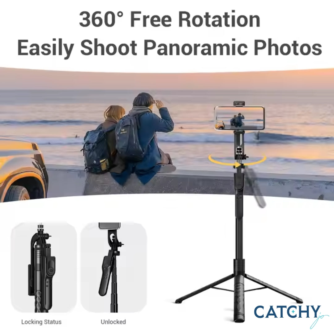 K28 Selfie Stick Tripod 360 Degree Rotation With Wireless Bt Control