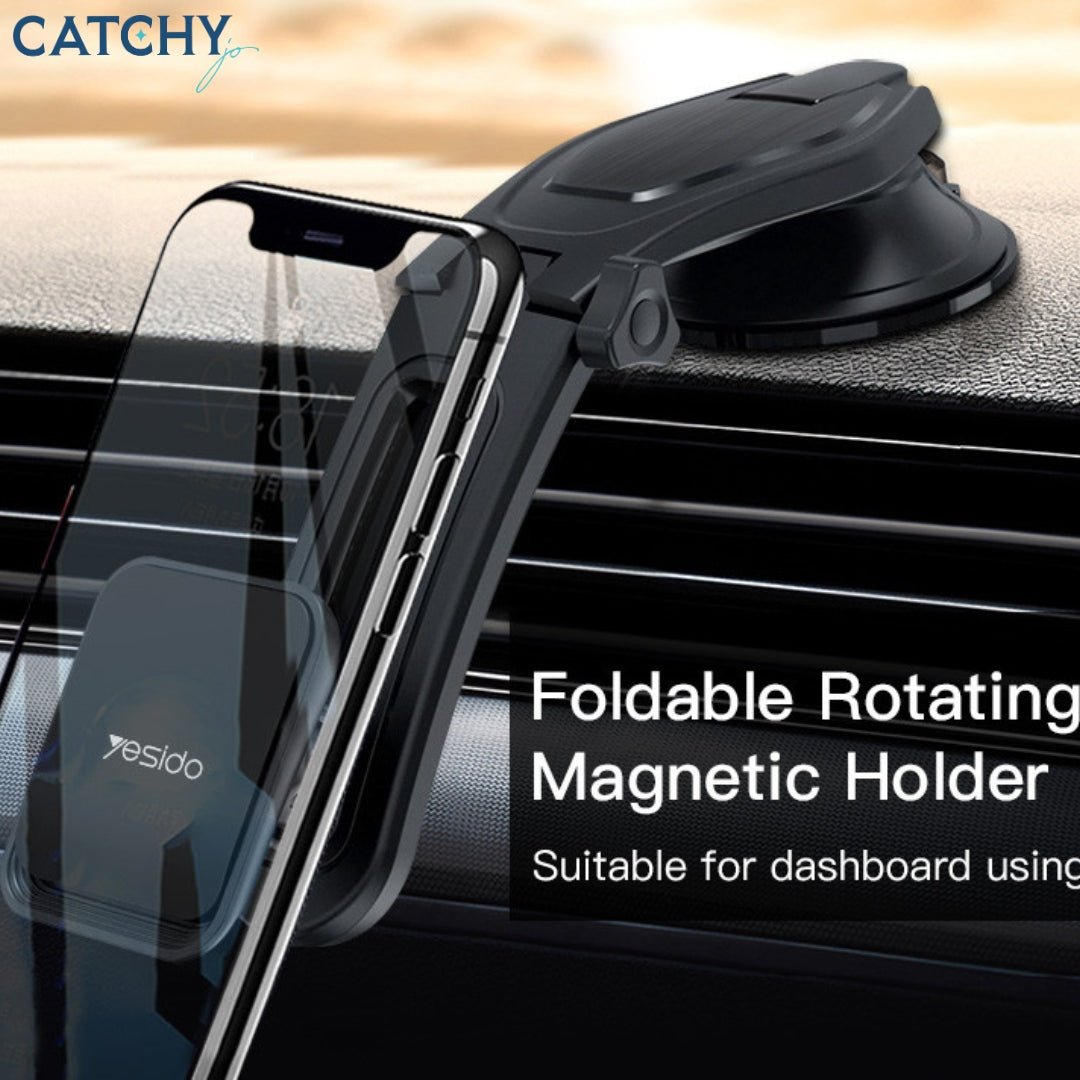 YESIDO C107 360 Degree Rotation Flexible Magnetic Car Phone Holder