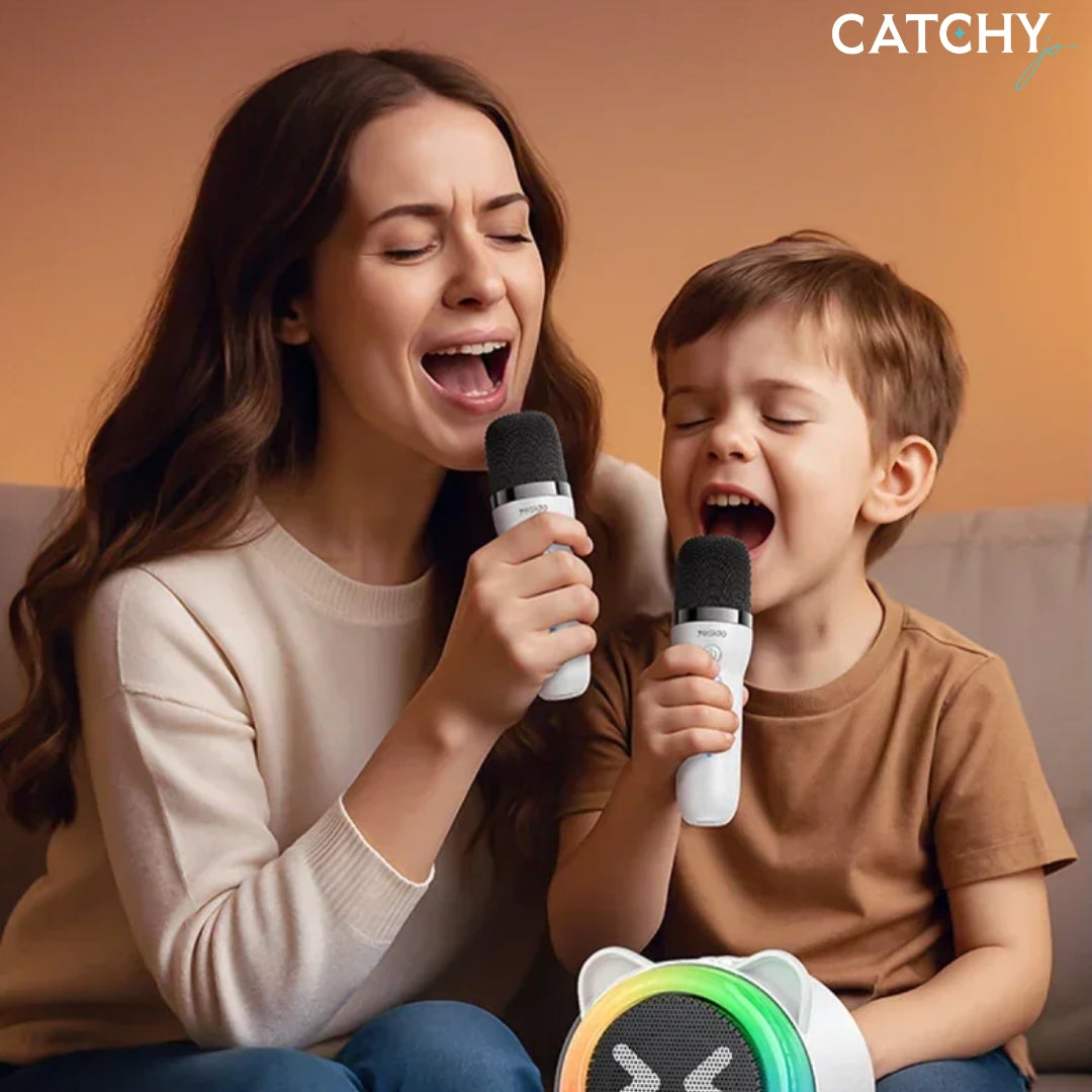 YESIDO YSW36 2 Piece Karaoke Microphone Bluetooth Wireless Speaker