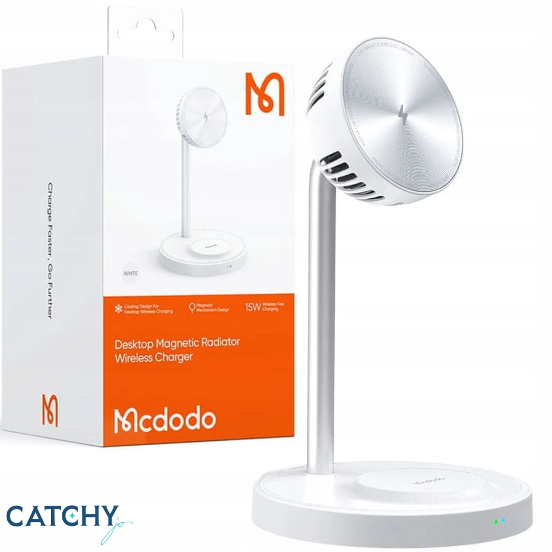 MCDODO CH-2150 2-in-1 Magnetic Wireless Charging Stand With Cooling Fan