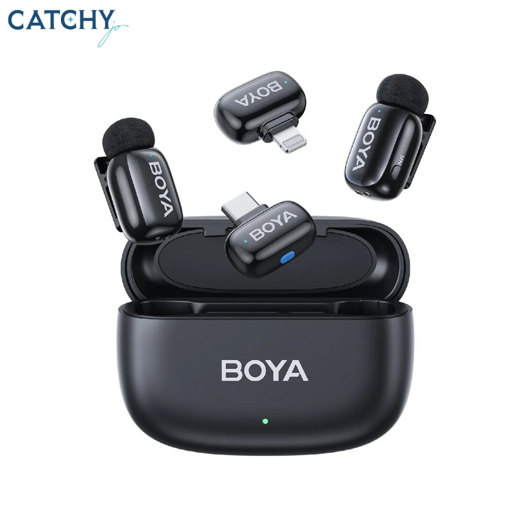 BOYA Mini 12 Dual Wireless Microphone With Charging Case