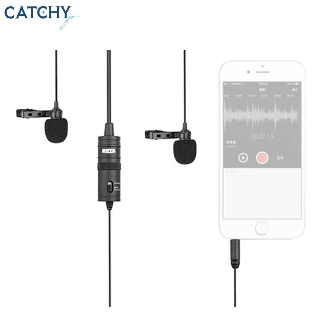 BOYA BY-M1DM Dual Lavalier Universal Microphone