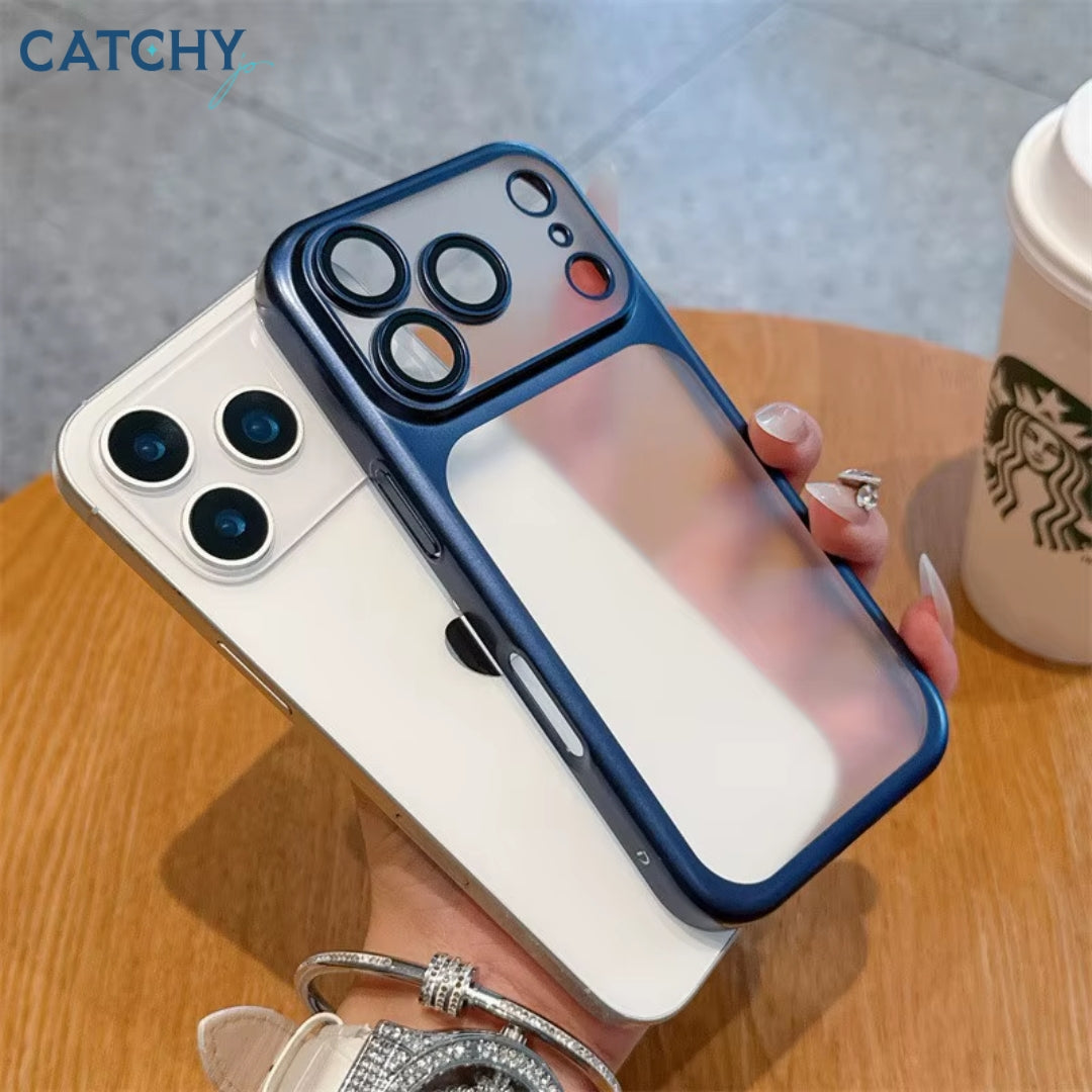 iPhone Matte Frosted Lens Protection Case
