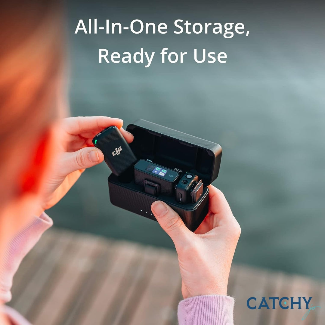 DJI Mic (2 TX + 1 RX) Wireless Lavalier Microphone