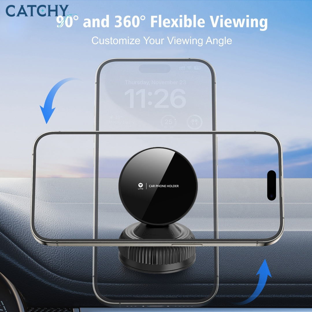 LITO LT-W12 Portable Suction 360 Magnetic Car Phone Holder