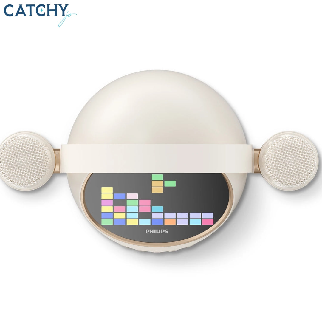 Philips TAS2508 Wireless Speaker With 2 handy Karaoke Microphones