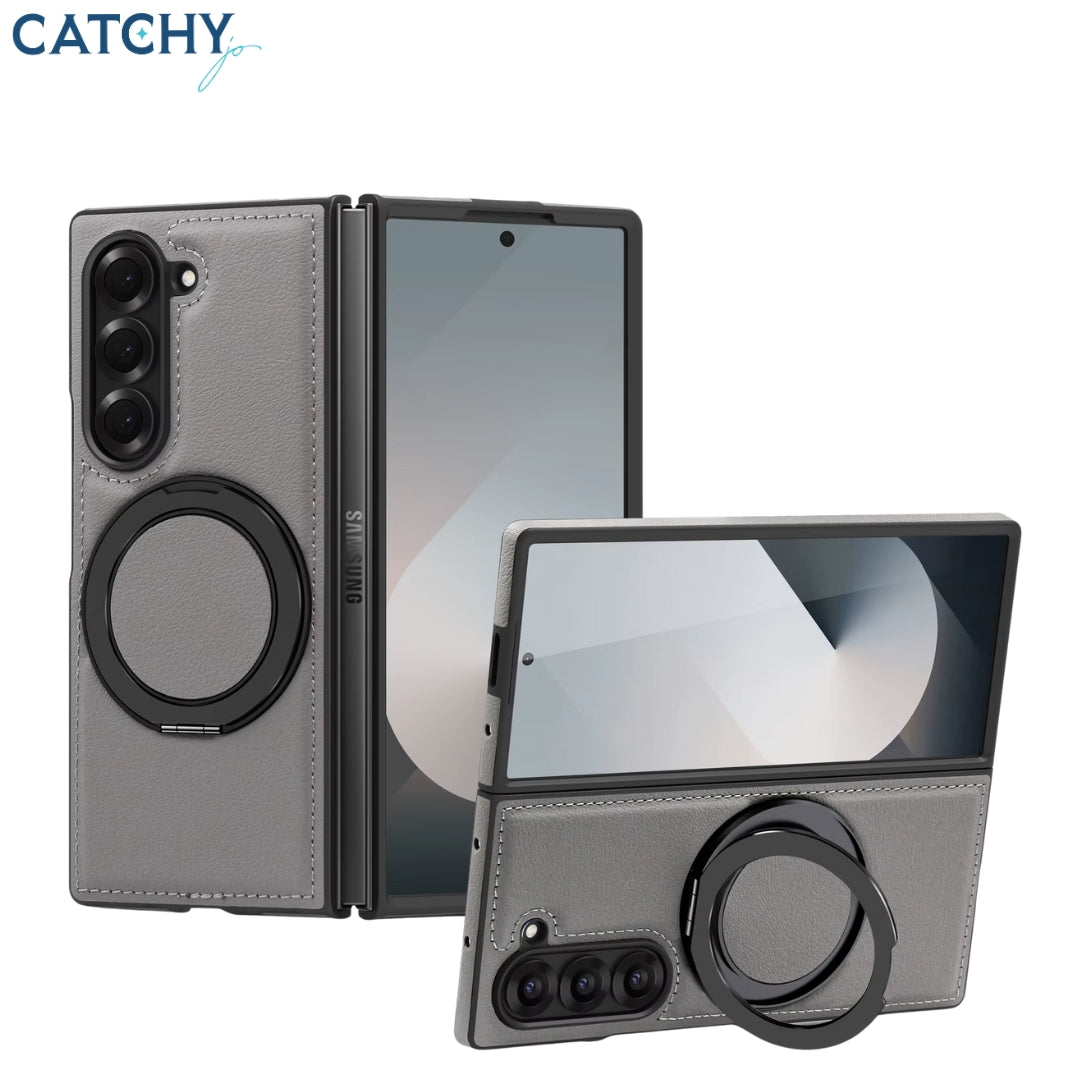Luxury Leather Magnetic Samsung Z Fold Case