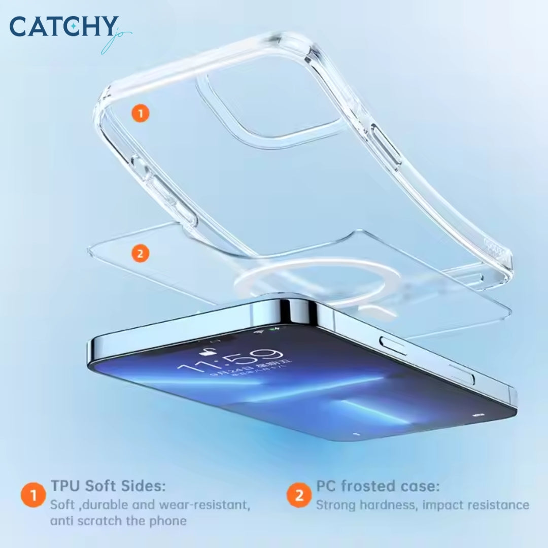 Hotme iPhone Anti Yellowing MagSafe Clear Case