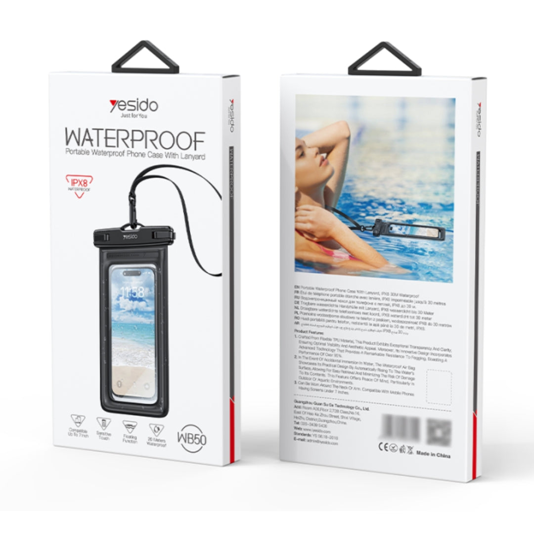 YESIDO WB50 Waterproof Phone Cover
