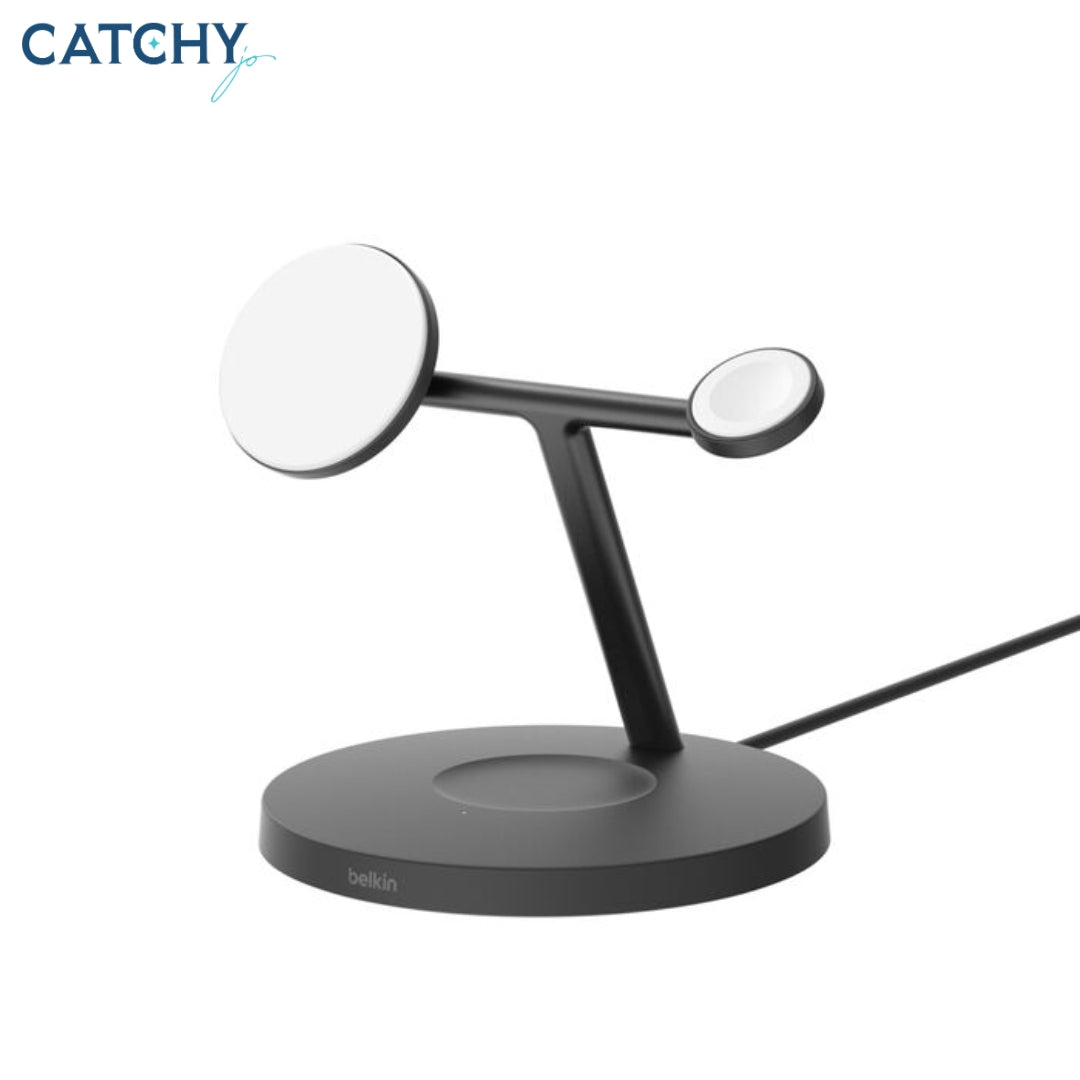BELKIN BoostCharge Pro 3-in-1 Wireless Charging Stand With Qi2 (15W)