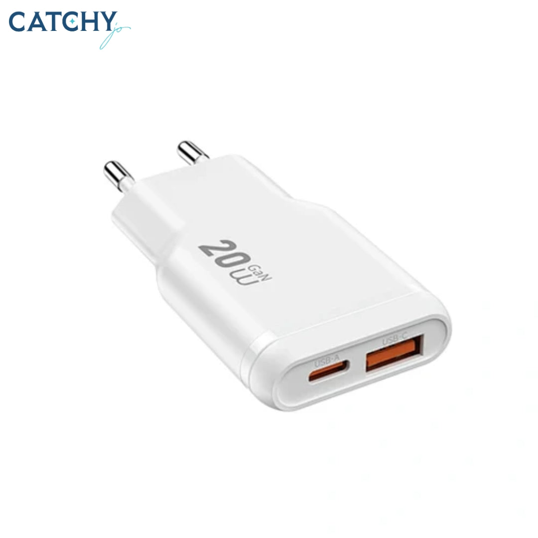 WiWU Wi-G032 Essen Slim Ultra Compact GaN Charger (20W)