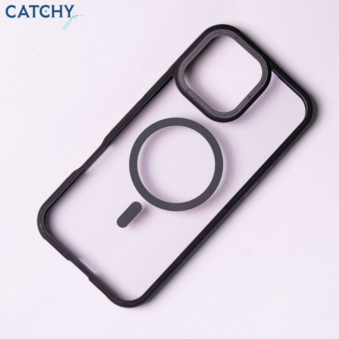 iPhone Luxury MagSafe Clear Case With Metal Camera Frame