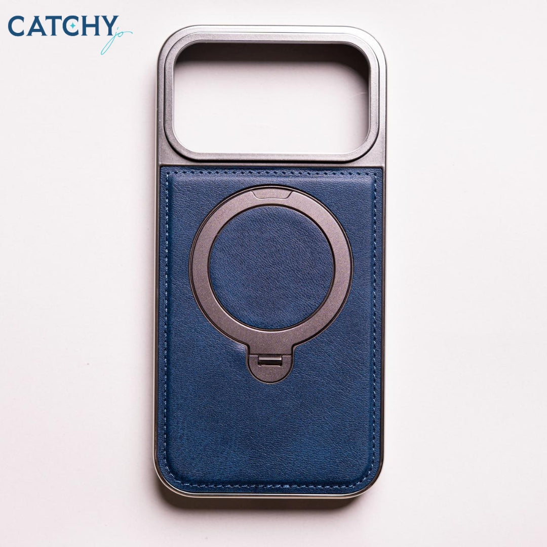 iPhone Circuit Stand Leather MagSafe Case