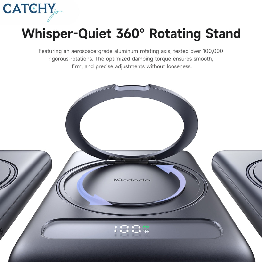 MCDODO 836 Magnetic Power Bank With Screen Slim Metal (5000mAh)