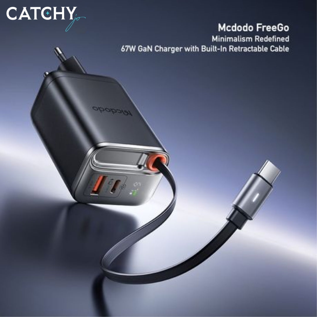 MCDODO Fast Charger Adapter With USB-C Cable (67W)