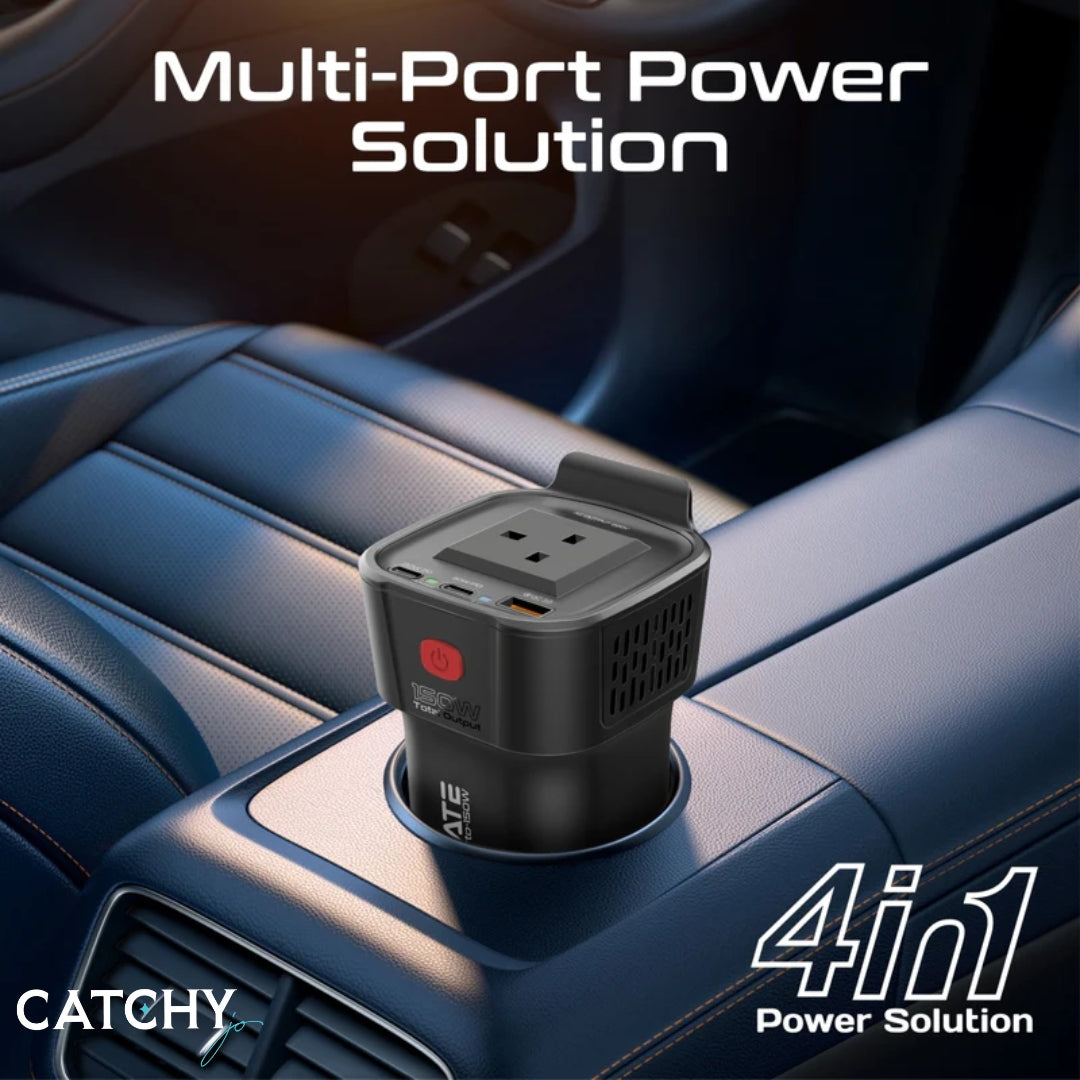 PROMATE Inverto-150W Multi-Port DC To AC Power Inverter