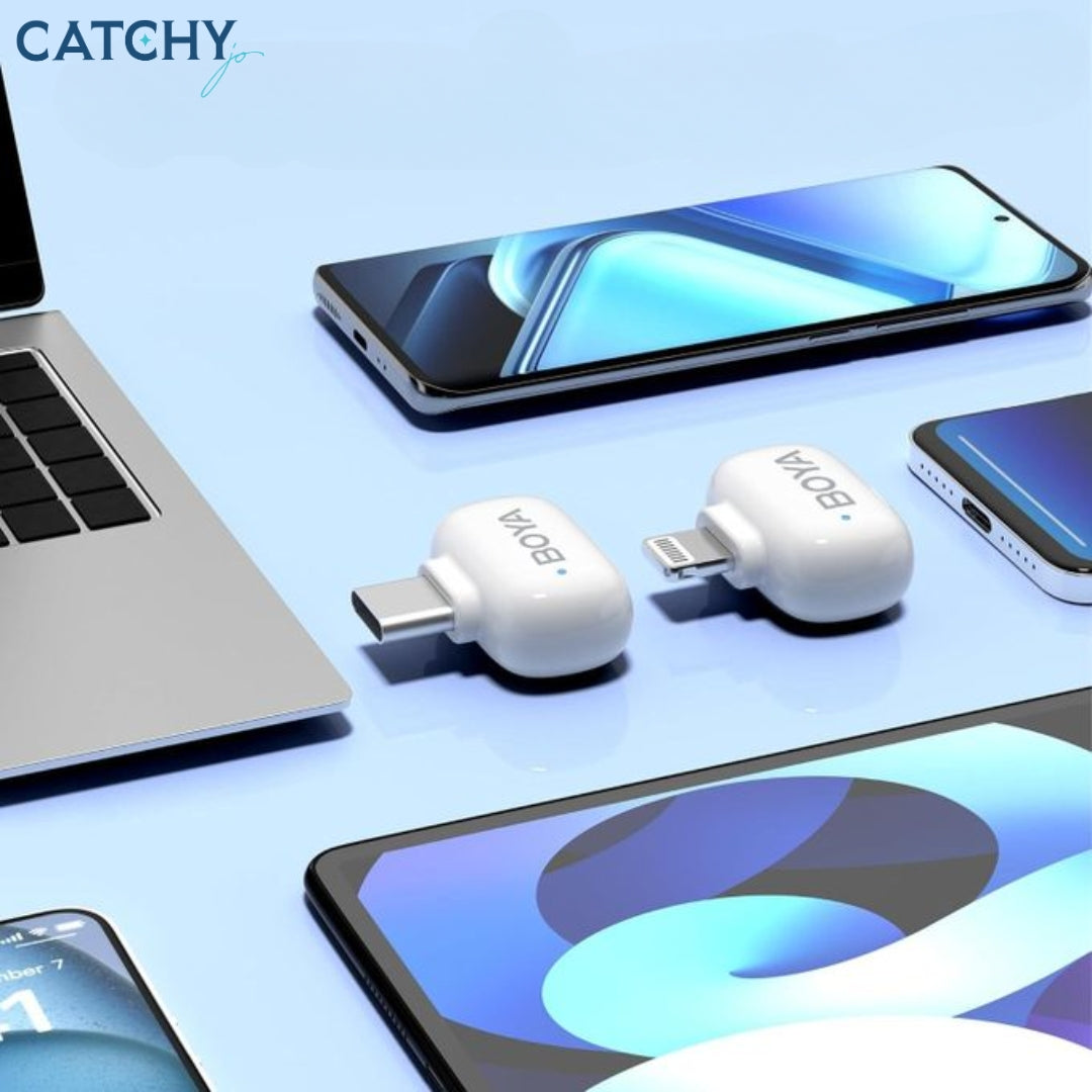 BOYA Mini 13 Dual Wireless Microphone With Charging Case