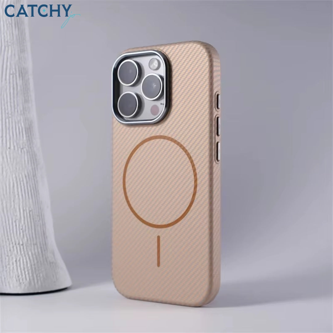 Magnetic Thin Rim Carbon Fiber iPhone Protective Case
