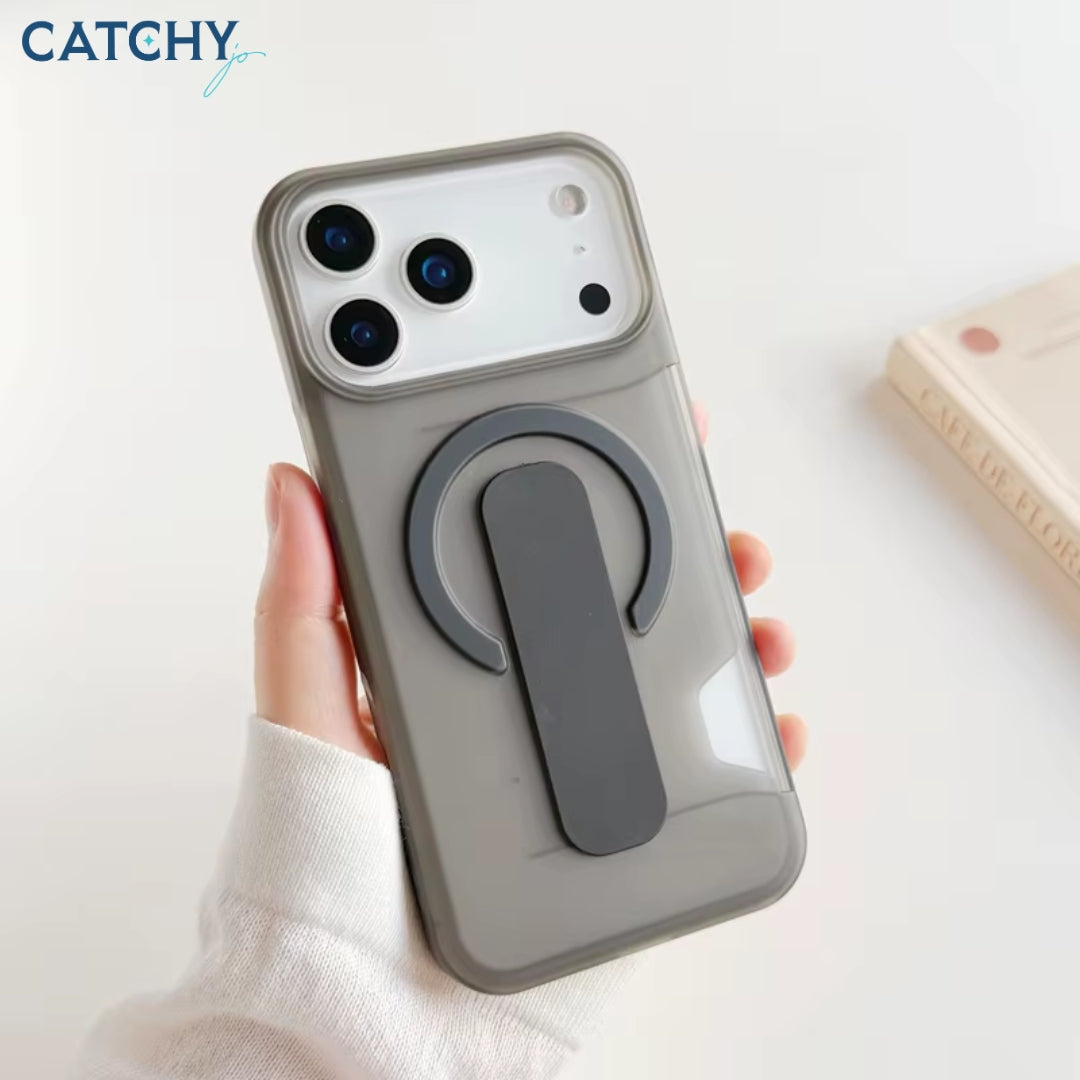 Card Slot Magnetic Shockproof Transparent iPhone Case