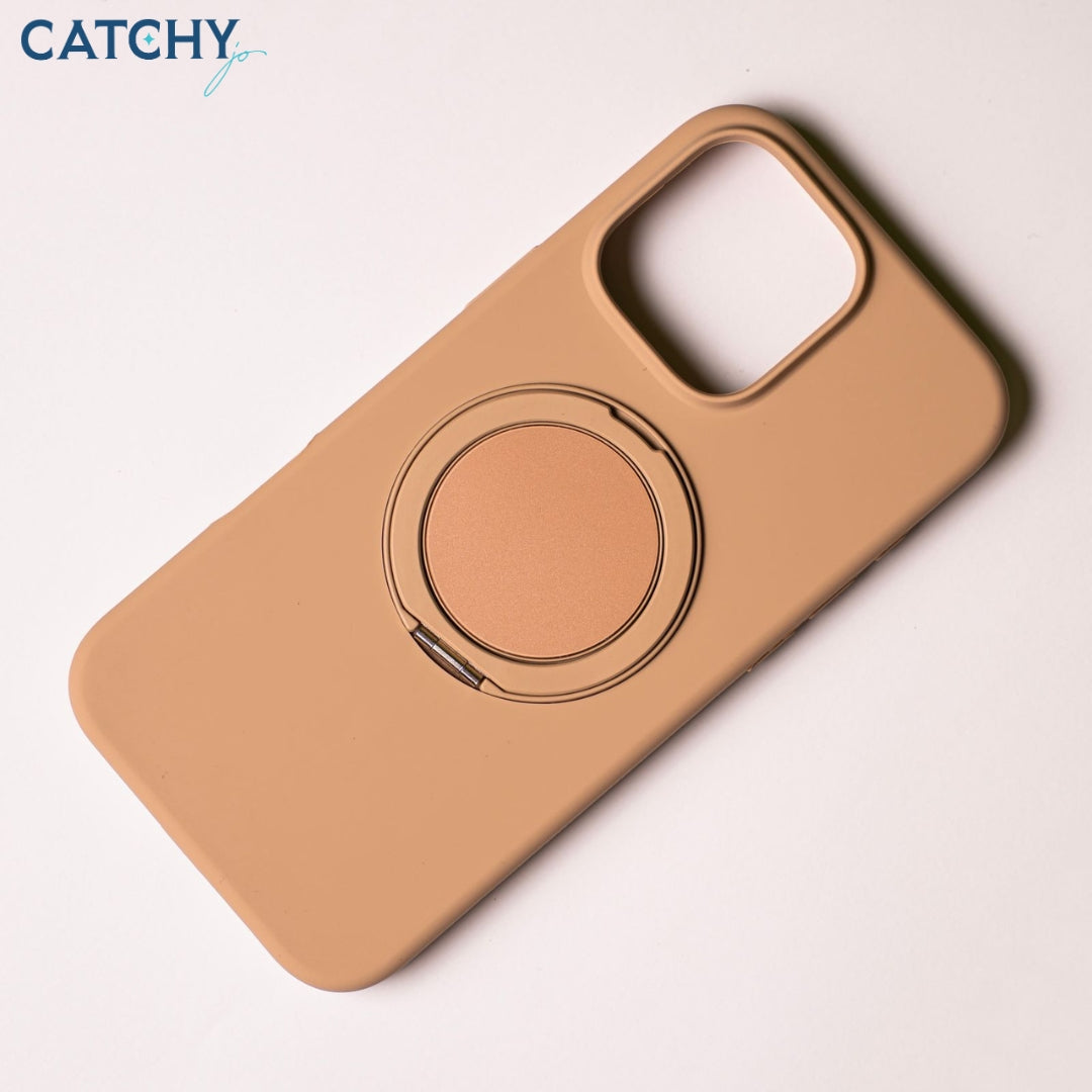 iPhone Silicone MagSafe Case With 360 Stand