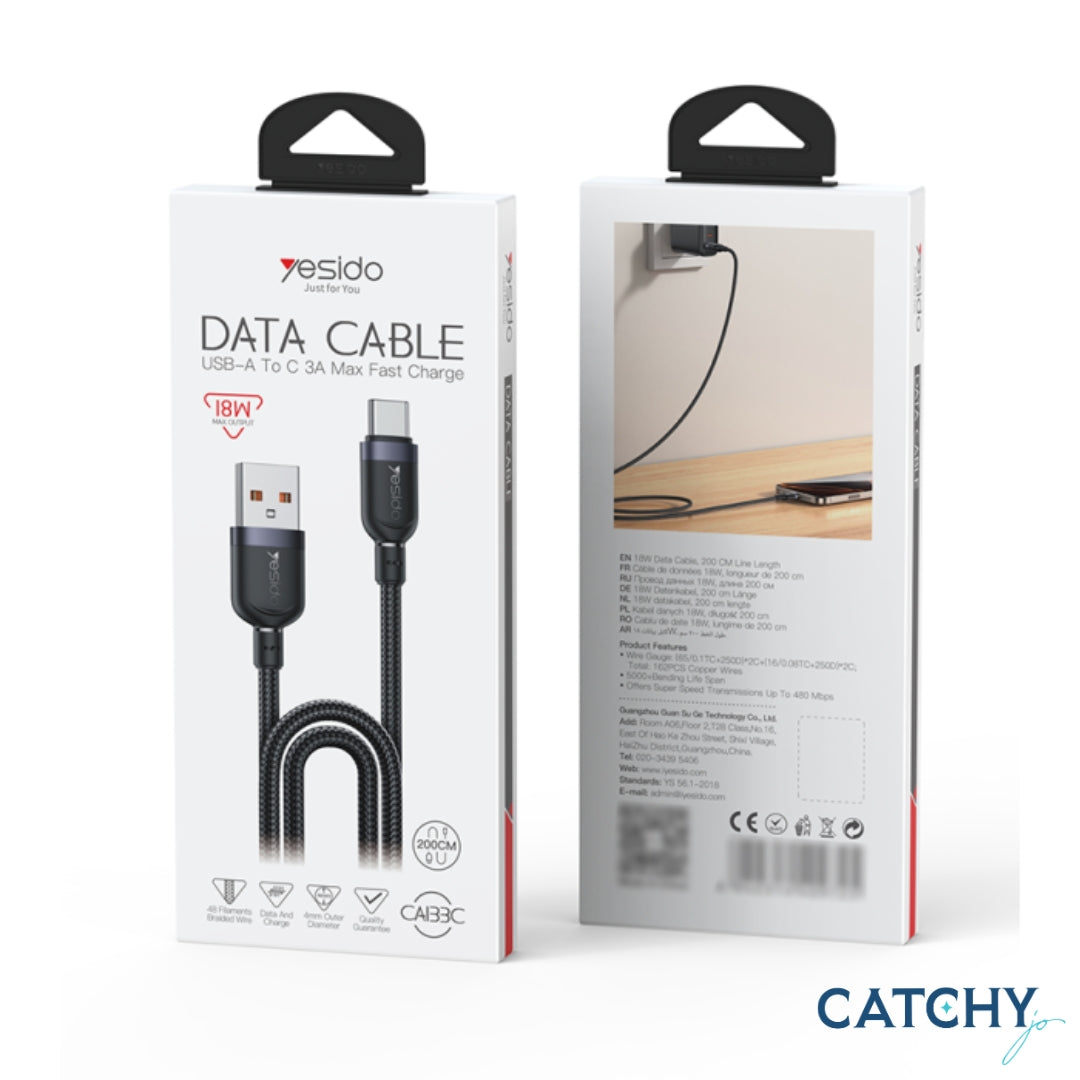 YESIDO CA133C Type-C To USB Data Cable