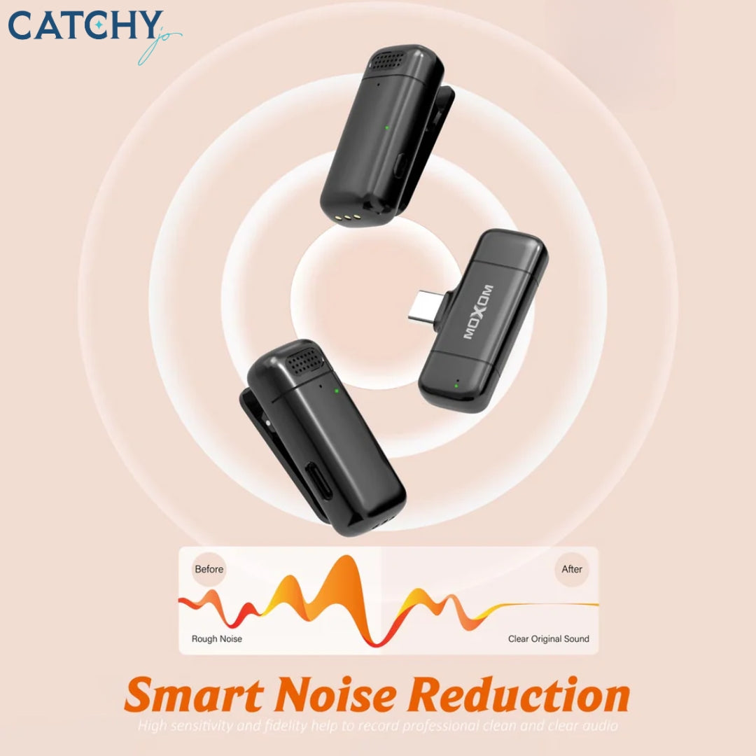 Moxom MX-AX64 Type-C Dual Noise Reduction Wireless Microphone