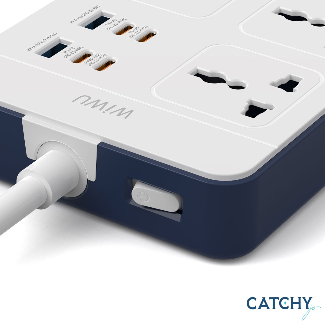 WiWU Wi S006 11 in 1 GaN Power Strip EU 2M (20W)