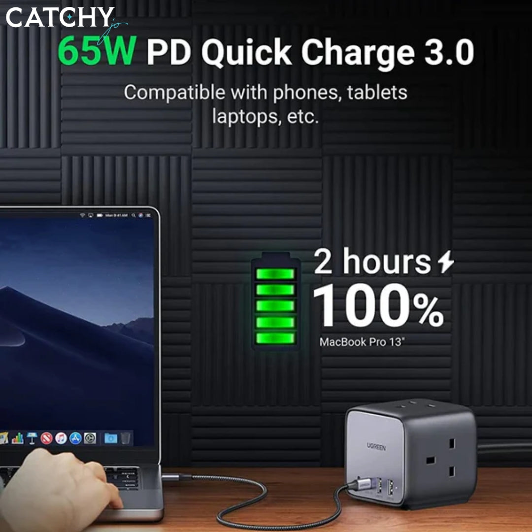 UGREEN USB-C Charging Station 7 Ports Desktop Charger (65W)