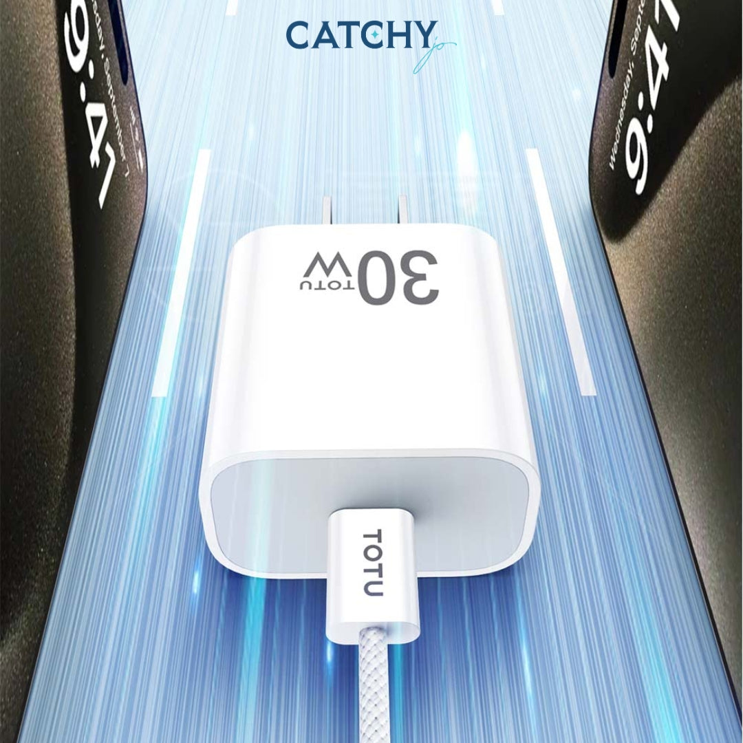 TOTU IRG-UW14E Charging Adapter With Type-C Cable (30W)