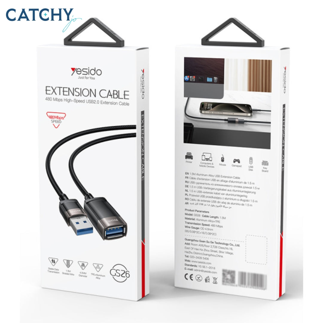 YESIDO GS26 Braided Cable (1.5M)