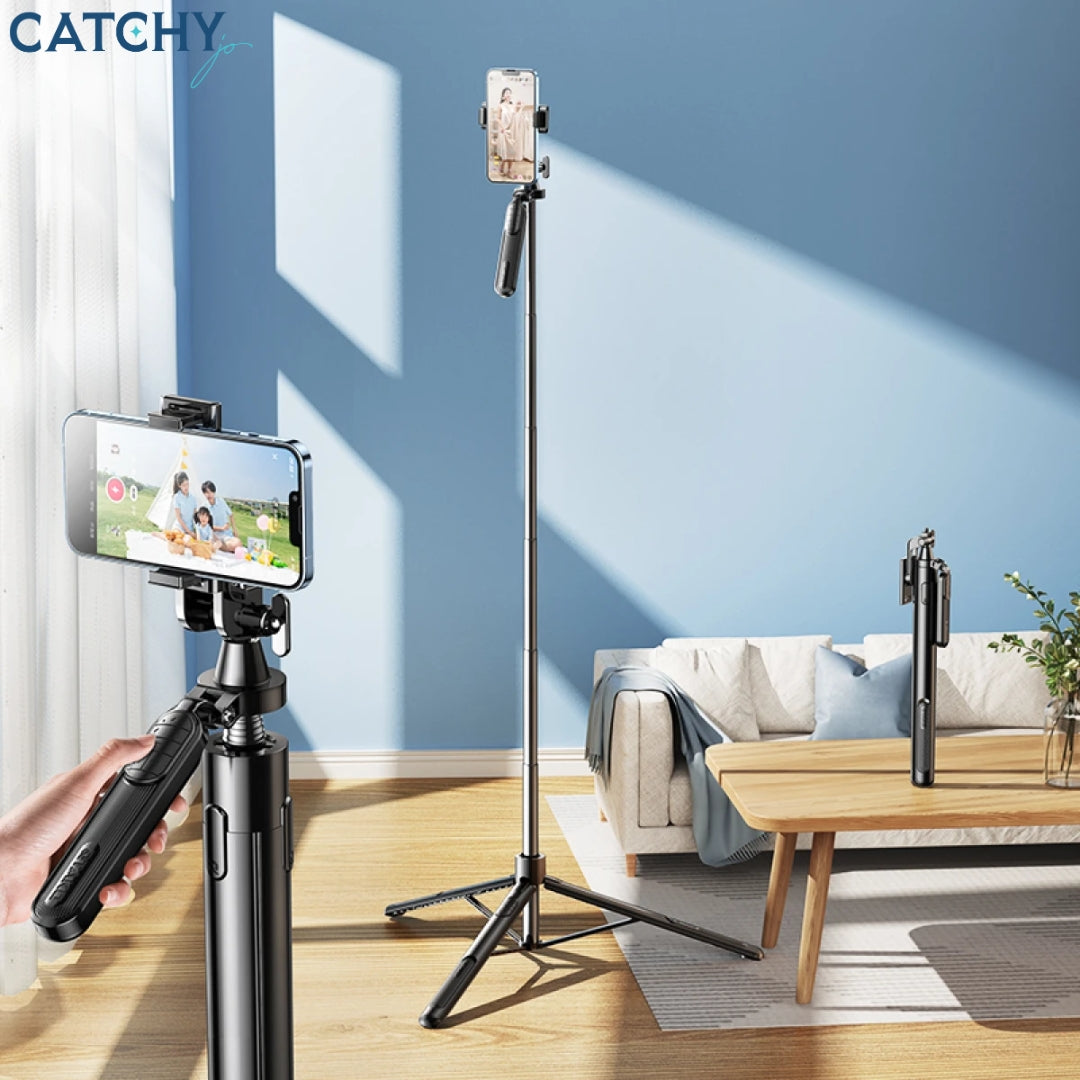 RTAKO ZP220 Pro Ultra-Wide-Angle Selfie Stick 2.1m With Bluetooth Remote