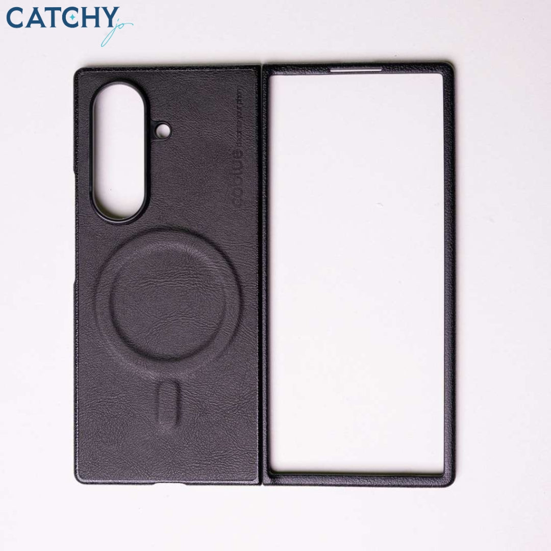 Coblue Z Fold 7 Leather Case With MagSafe