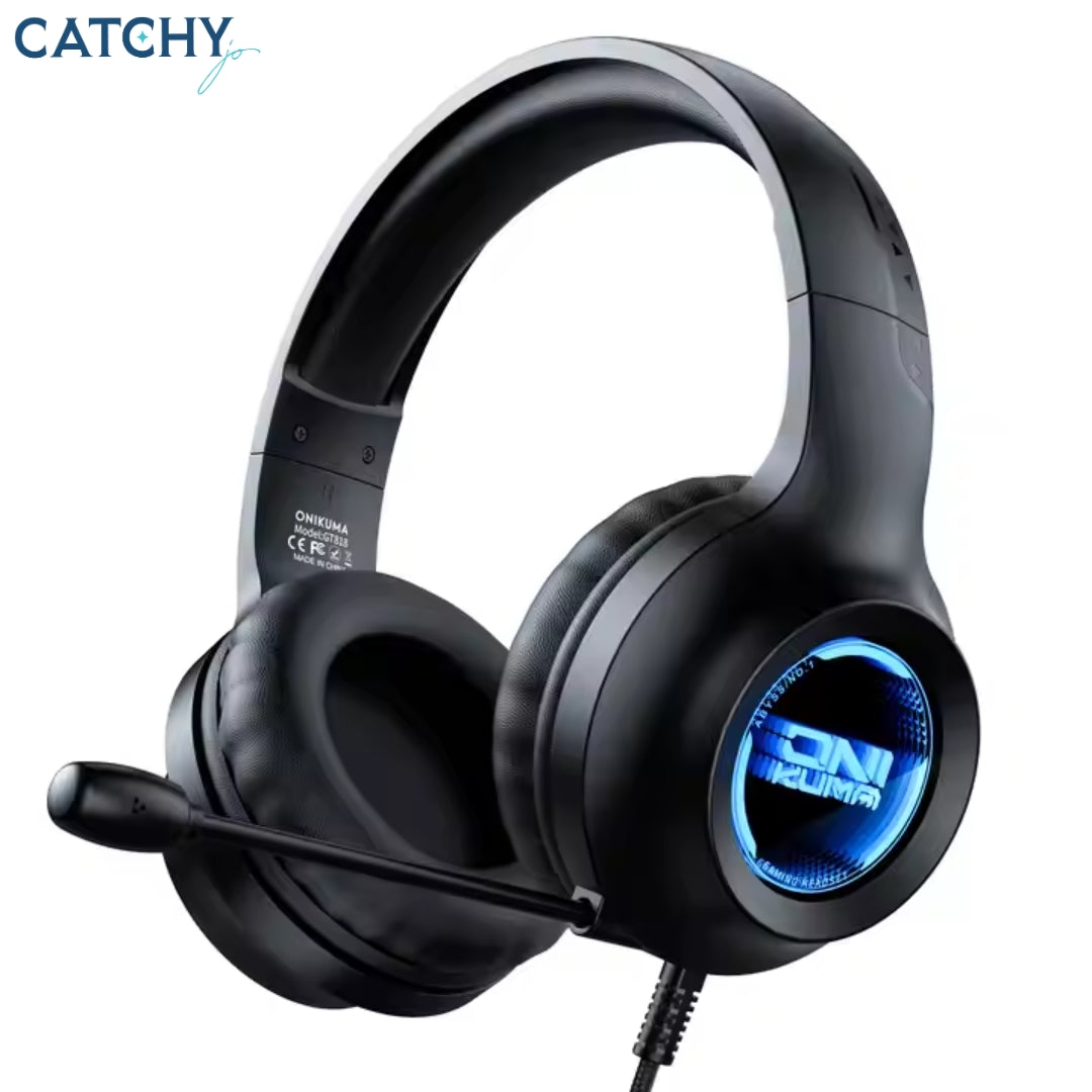 Wired Gaming Headphones With LED With Microphone