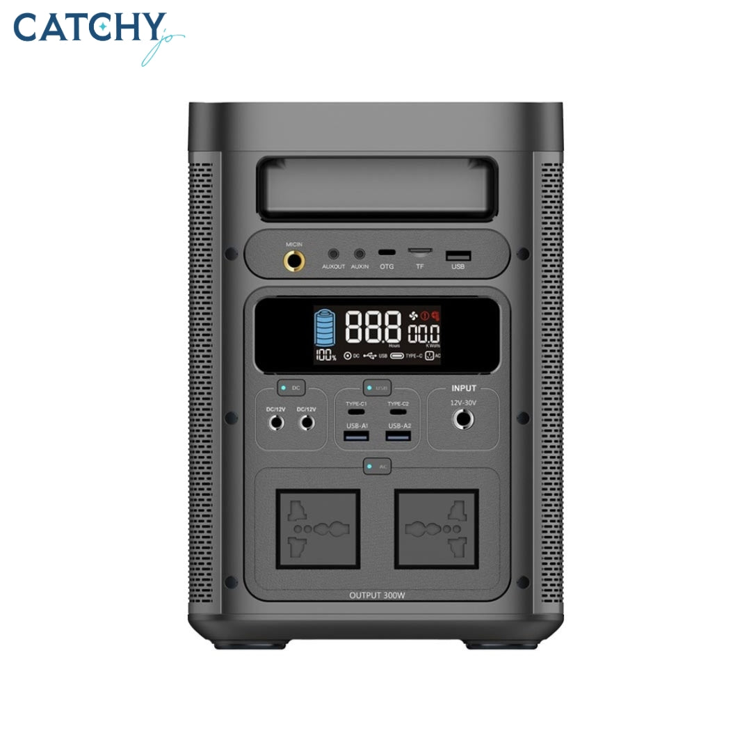 Powerology Portable Generator Integrated Hi-Fi Sound System (300W)