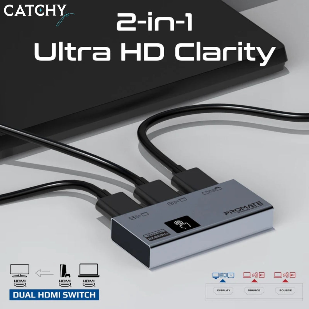 PROMATE MediaSwitch-2T Ultra-HD 8K60Hz HDMI Switch