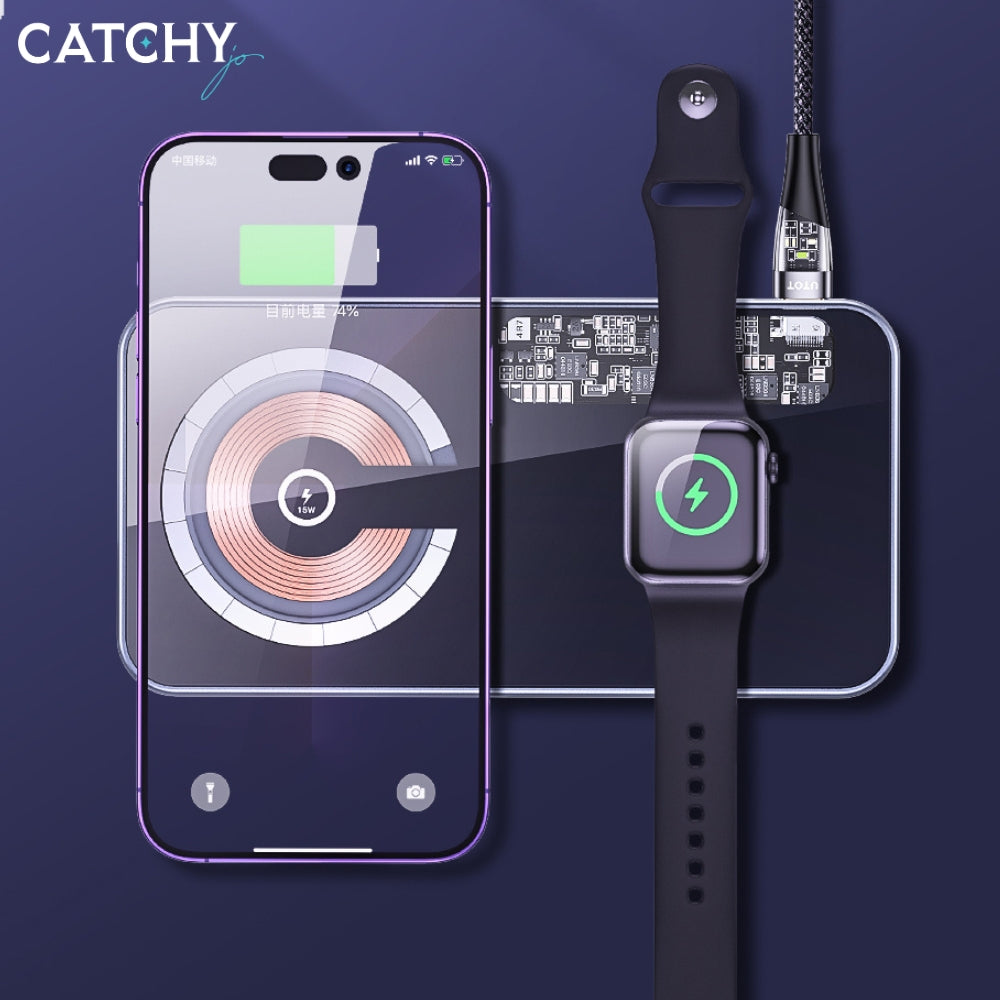 TOTU CPBW-065 Magnetic Wireless Charger With Type-C Cable.