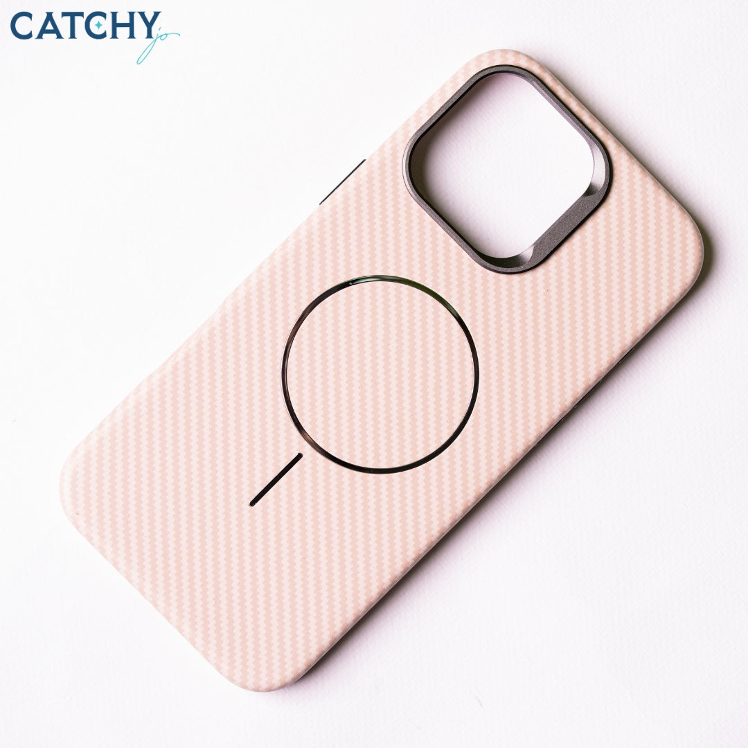 iPhone Hard Carbon Fiber Case With Slim MagSafe Case