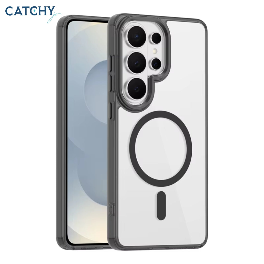 Samsung Clear Transparent Shockproof Magnetic Case
