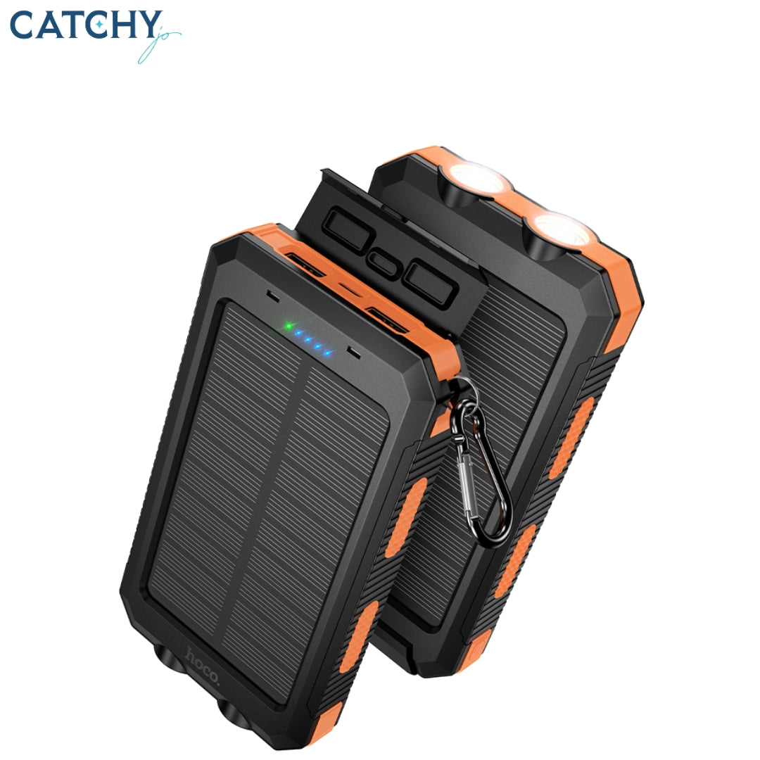 HOCO J164 Platinum Dual Light Solar Power Bank (8000mAh)