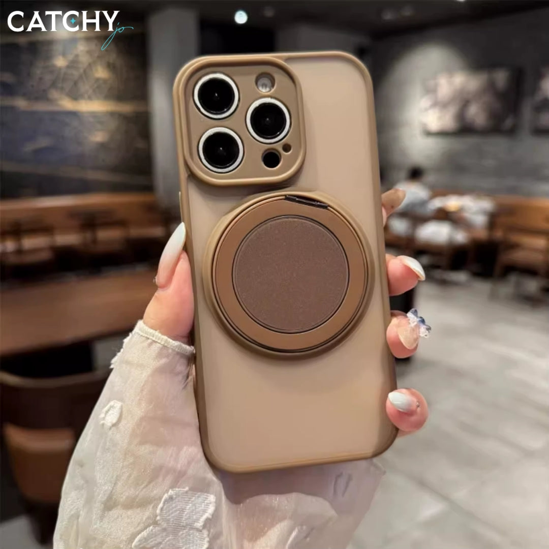 iPhone Rotating Magnetic Bracket Frosted Case