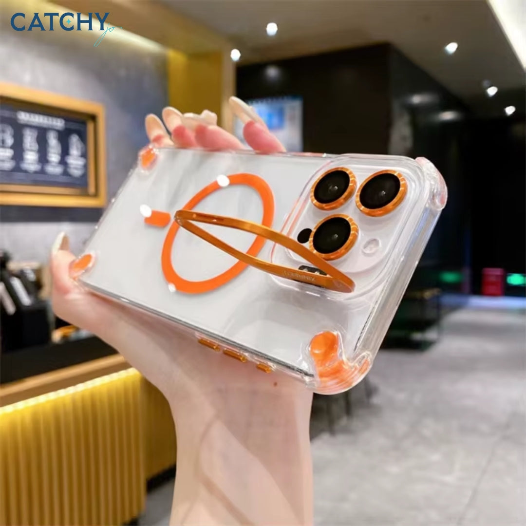 iPhone Transparent Magnetic Holder Case
