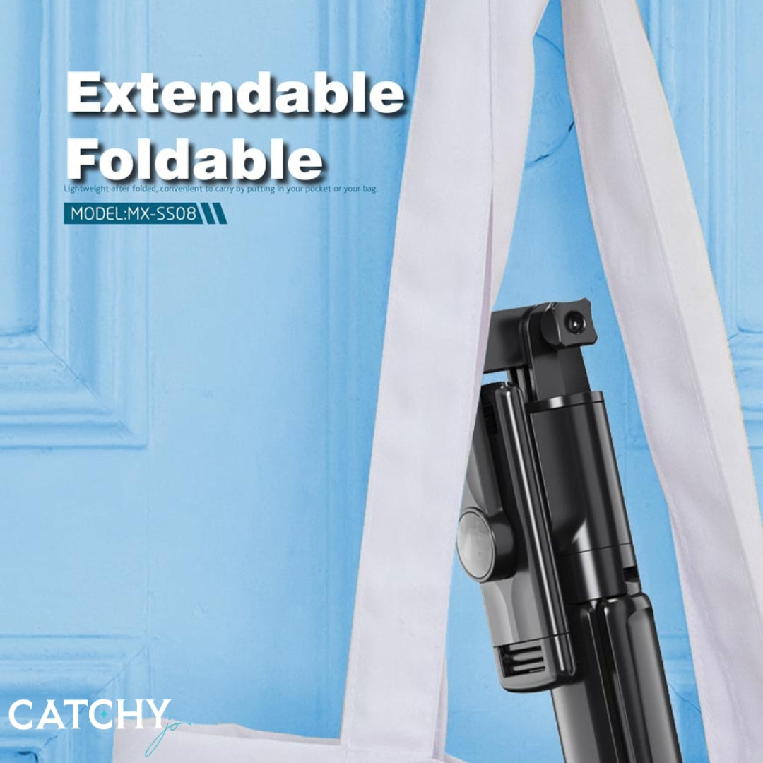 Moxom MX-SS08 Extendable Selfie Stick With Wireless Remote and Tripod Stand